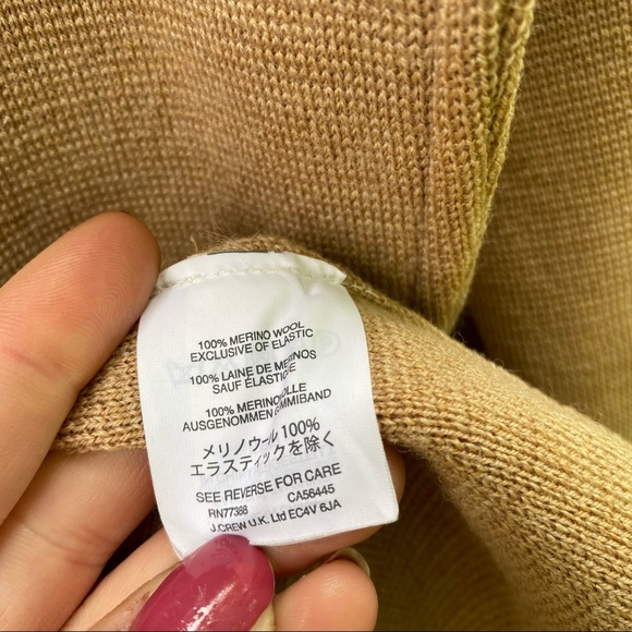 J Crew Sophie Open Front Sweater Blazer Tan Small - Picture 14 of 16